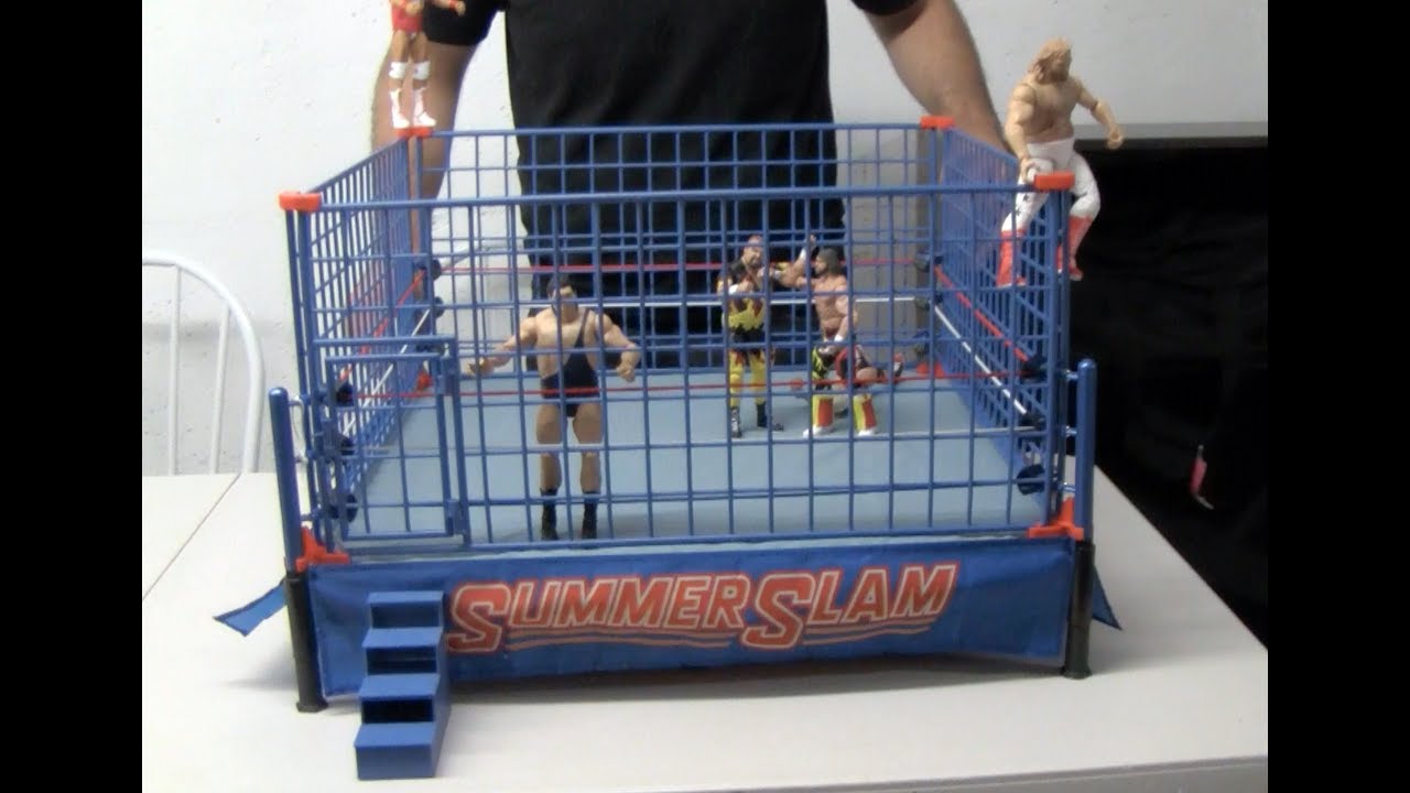 Распаковка и обзор оригинального набора аксессуаров для клетки WWE Authentic Scale Classic