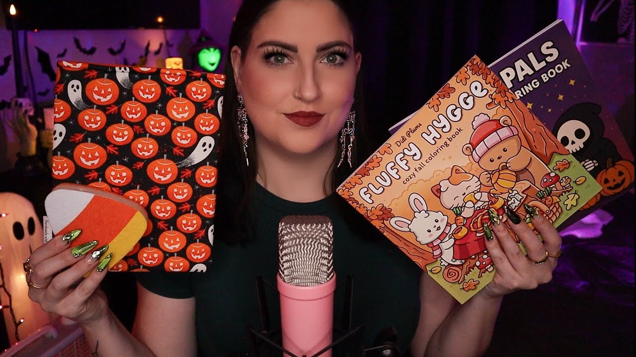 ASMR Collective Haul 👻 Small Business, Halloween Finds, Coloring Supplies, & Beauty