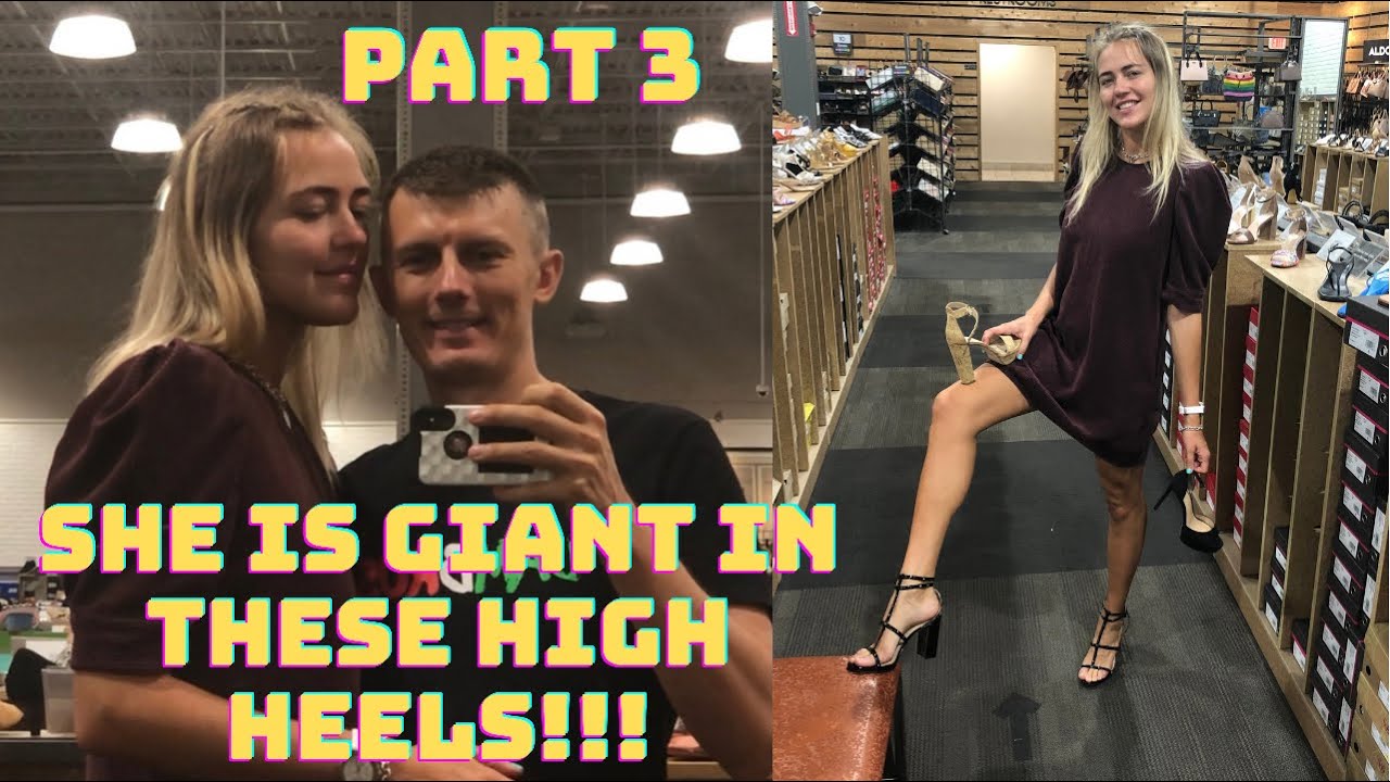 Hot Tall Russian Girl Tries Tallest Heels In The Store. Part 3