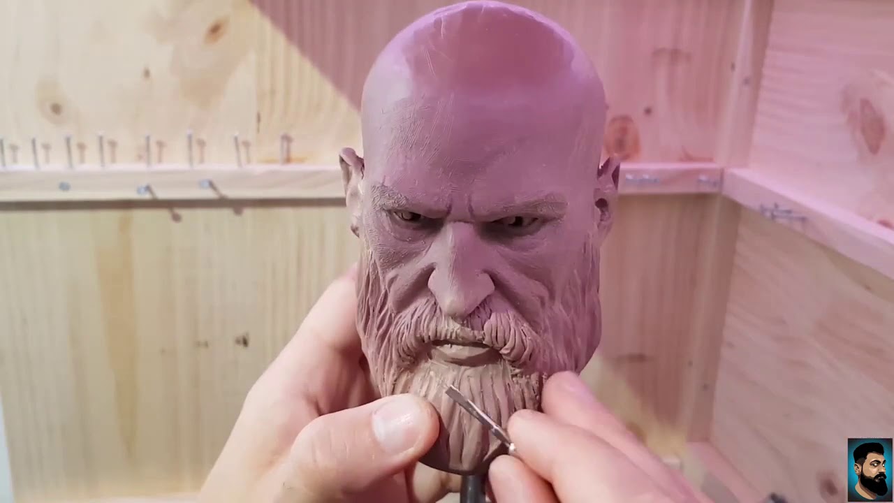 SCULPTING KRATOS from God of War 4 2019 in Monster Clay!