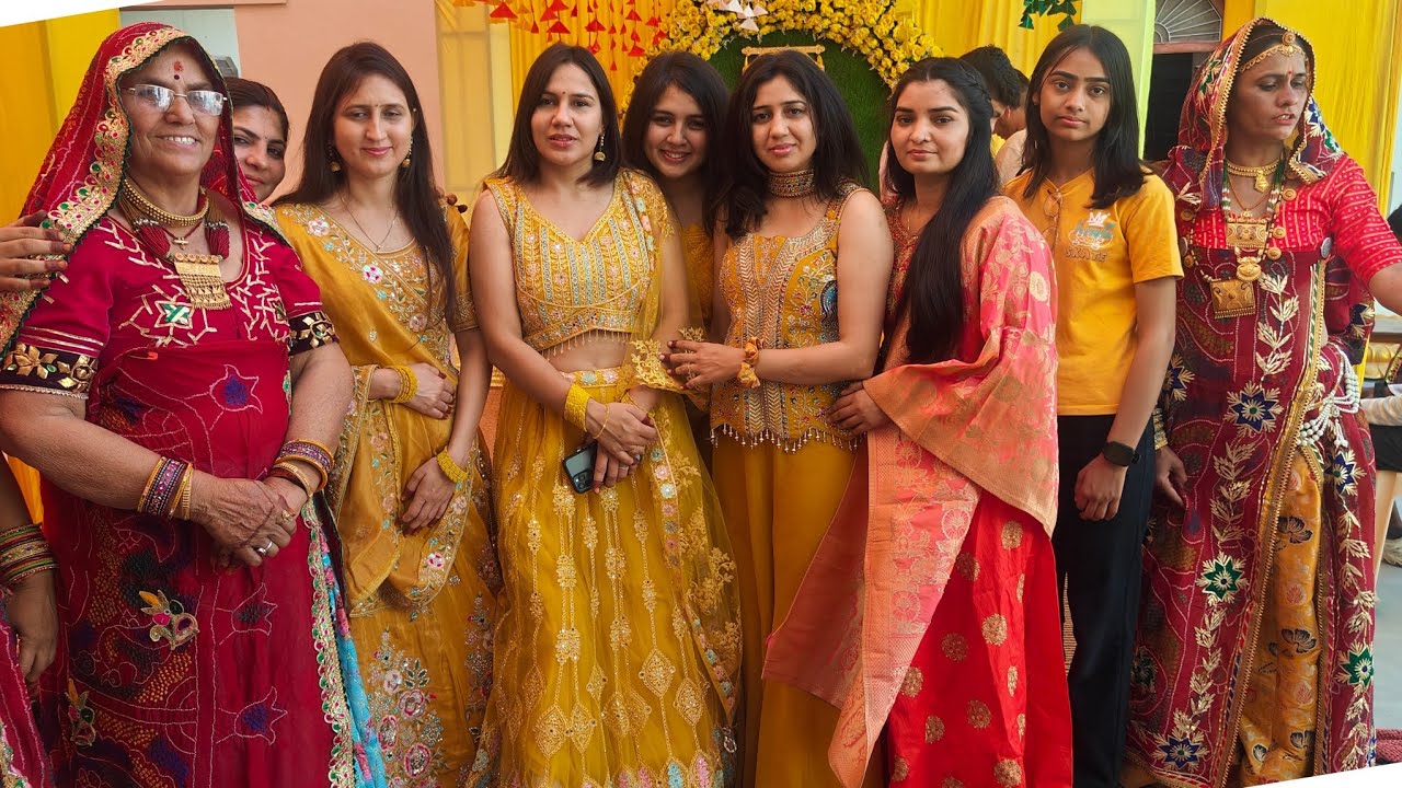 हमारे लालचंद जी रणवा, चूरू की  बेटी राजबाला की शादी में मुगदणा,बान तथा  हल्दी का कार्यक्रम