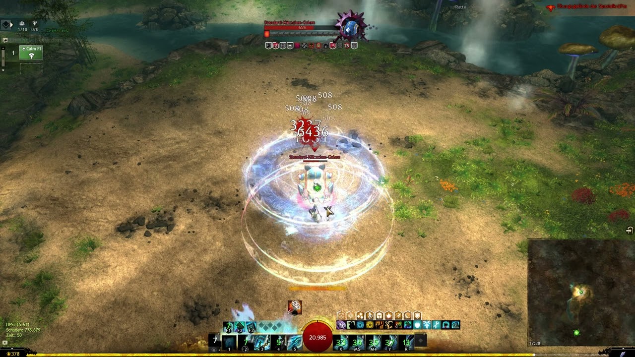 Guild Wars 2 - Celestial Firebrand - Hybrid Heal - 16.2k (without allies)