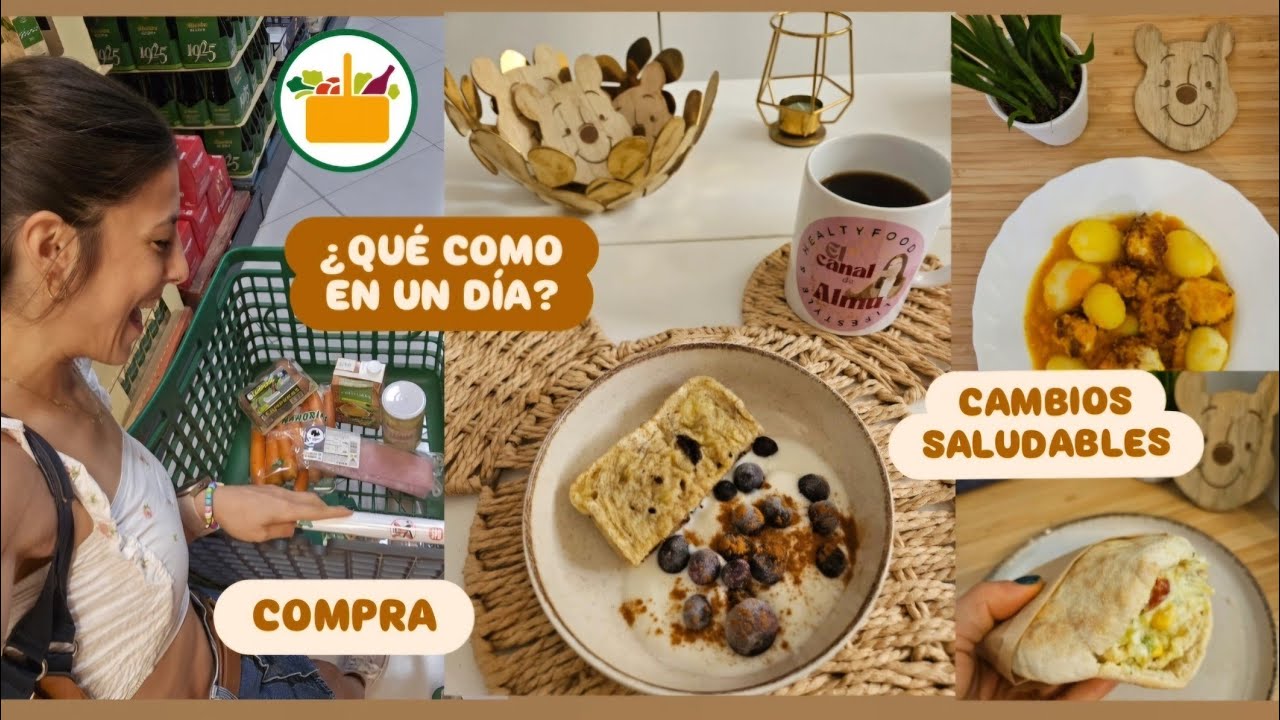 QUÉ COMO EN UN DÍA😋Cambio saludable en Mercadona🛒Compra, recetas rápidas🍽️ Cómo perder peso fácil🔥