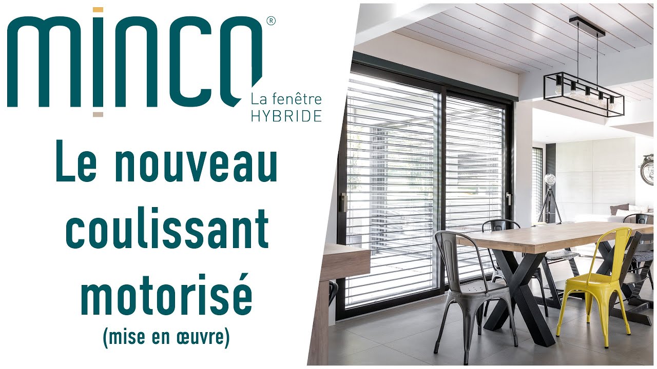 Baie vitrée coulissante motorisée - mise en oeuvre | Minco - La Fenêtre Hybride