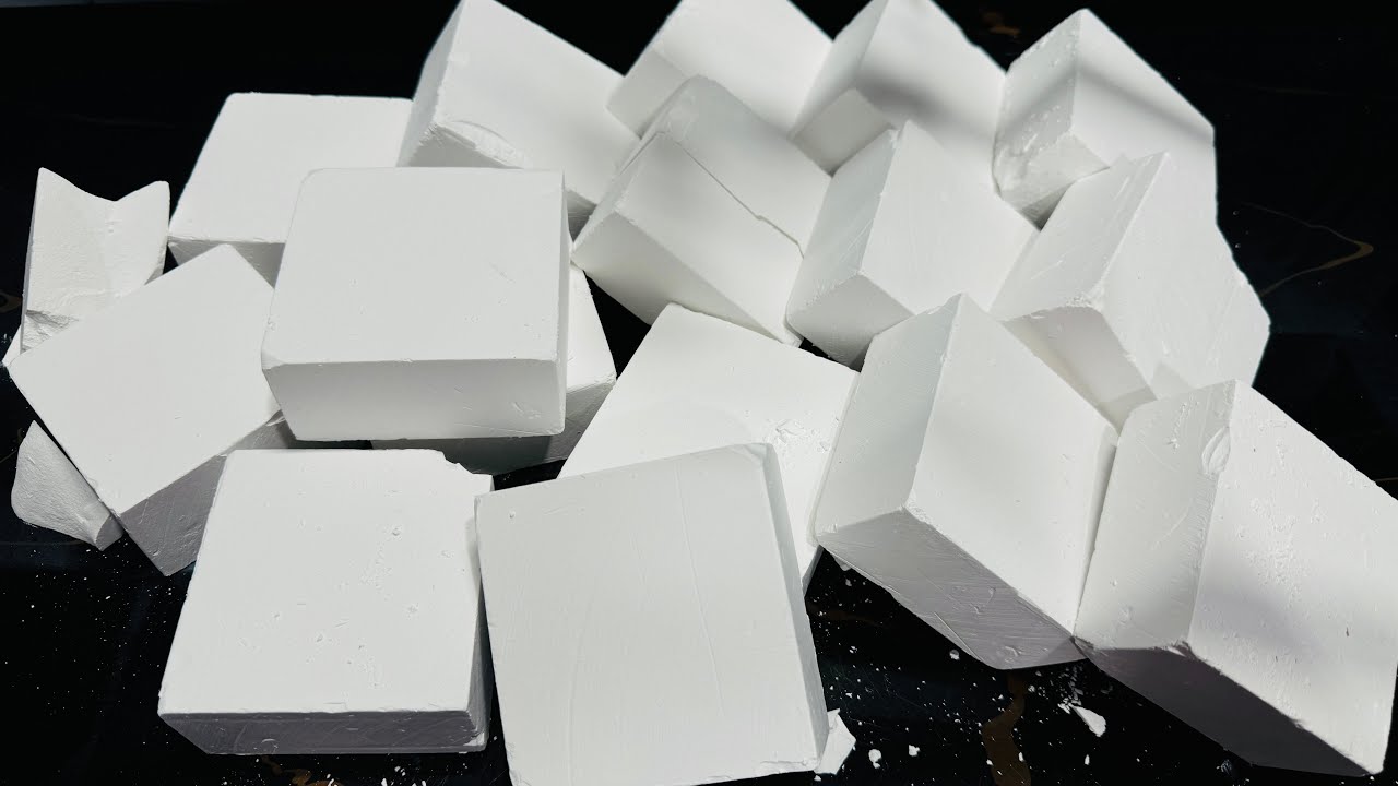 Crispy Fresh Plain Gym Chalk ASMR Water Crush | Oddly Satisfying ASMR
