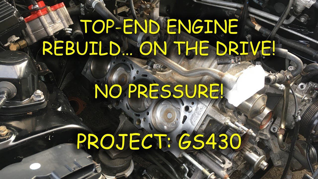 Lexus GS430 DIY Cylinder Head Rebuild - On the Driveway!