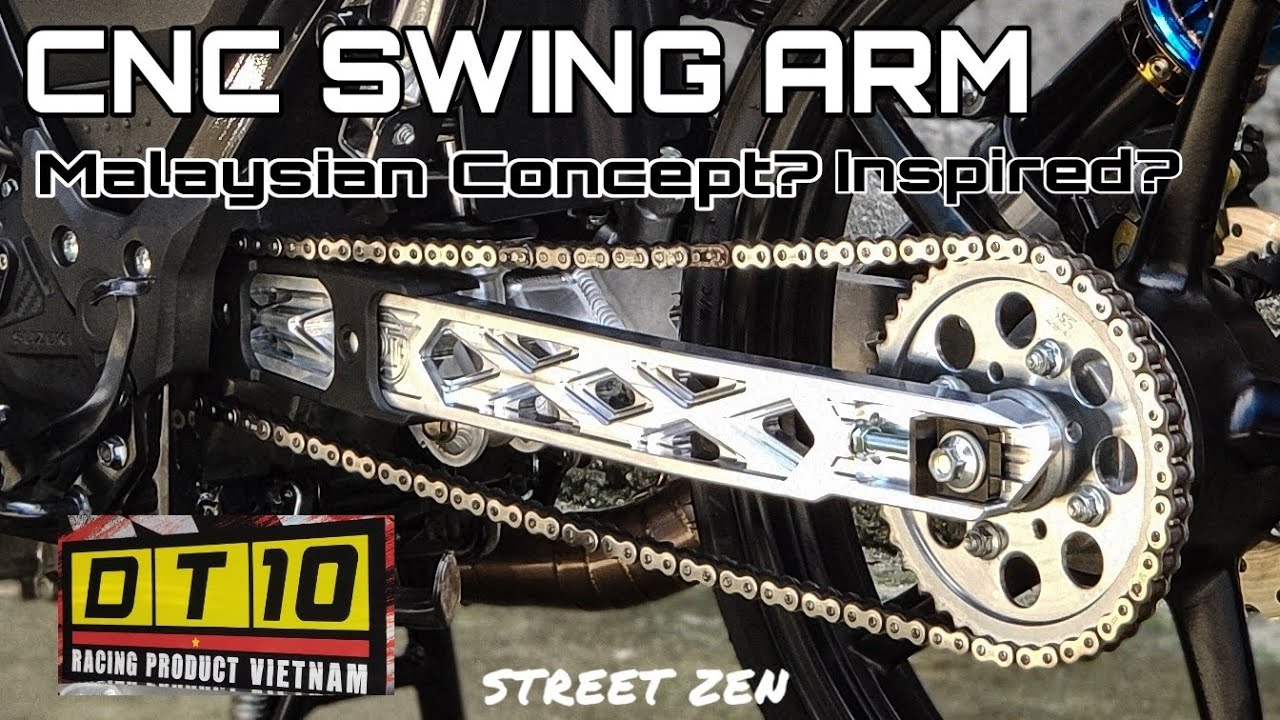 DT10 CNC Swing Arm for Raider 150 Installation