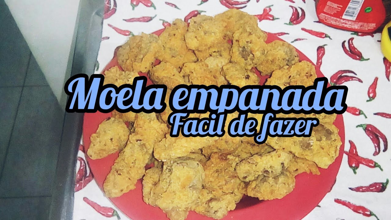 Moela empanada f&aacute;cil de fazer
