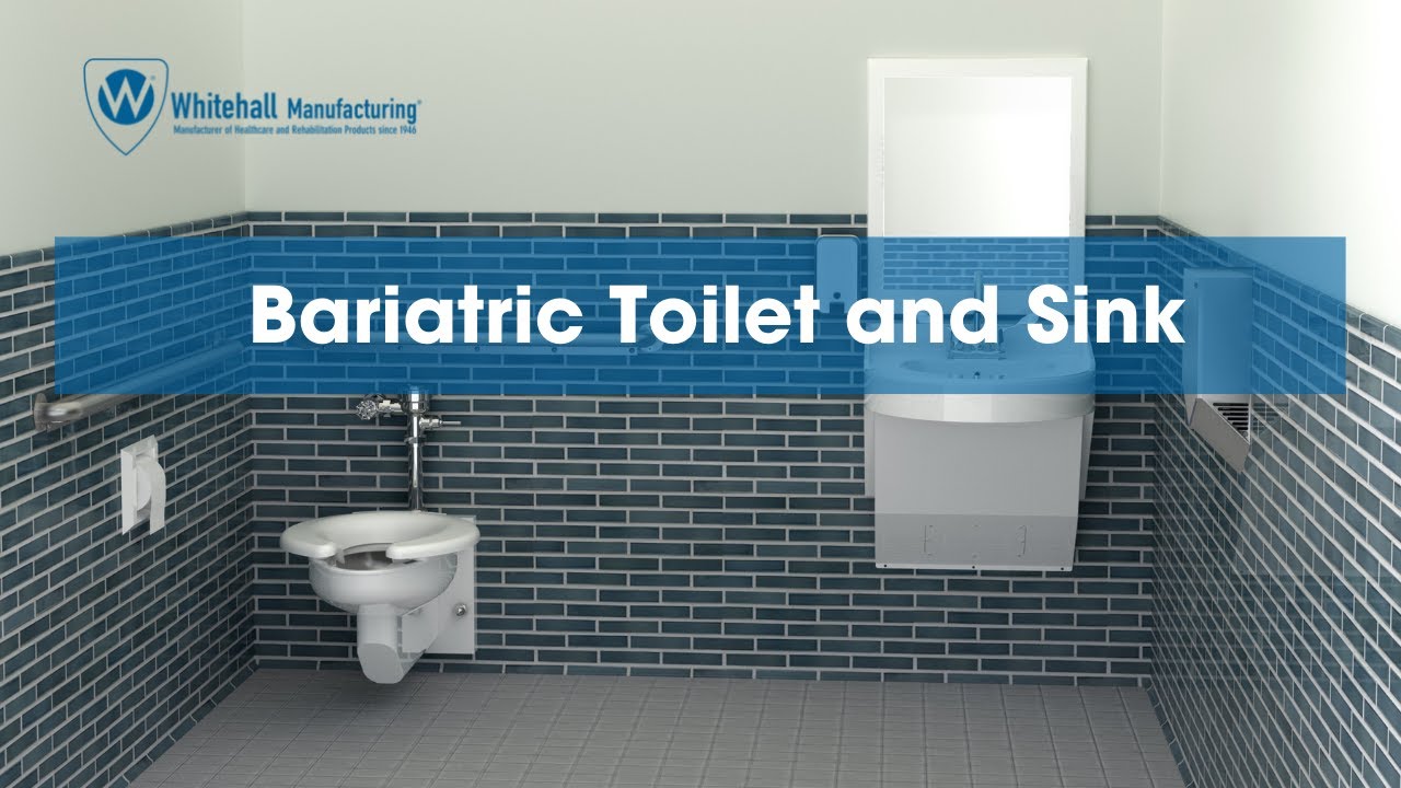 Bariatric Toilet and Sink by Whitehall Manufacturing for the Healthcare Industry
