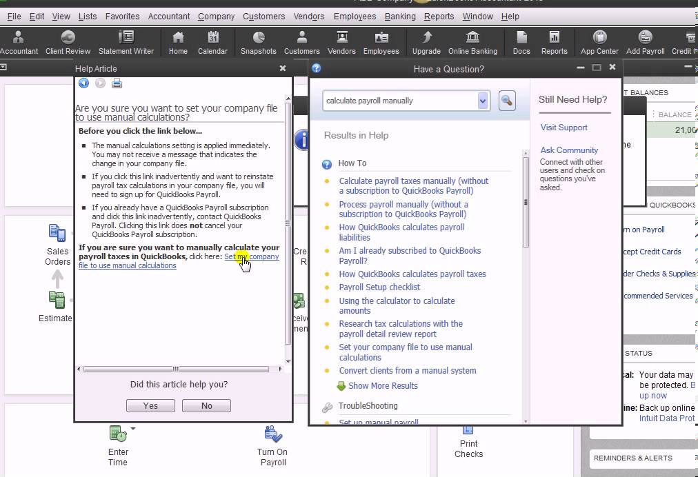 How to Turn on Manual Payroll