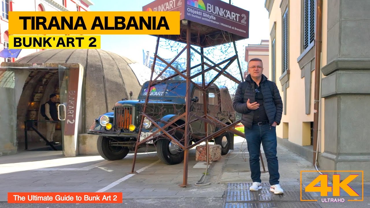 TIRANA ALBANIA 🇦🇱 BUNK'ART 2🫣 ALBANIAN HISTORY IN A MUSEUM BUNKER [4K HDR]