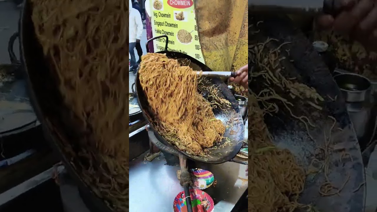 Street food🍝 chowmein making 🤤 #streetfood #foodvlog #chowmein