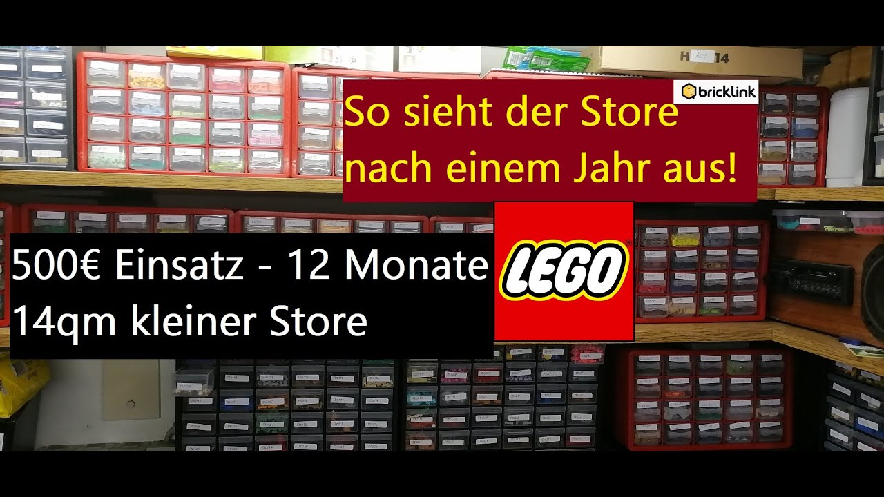 500€ Startkapital - 14qm Raum - 12 Monate LEGO auf BrickLink & CO - Komplette Store Roomtour ✨✨
