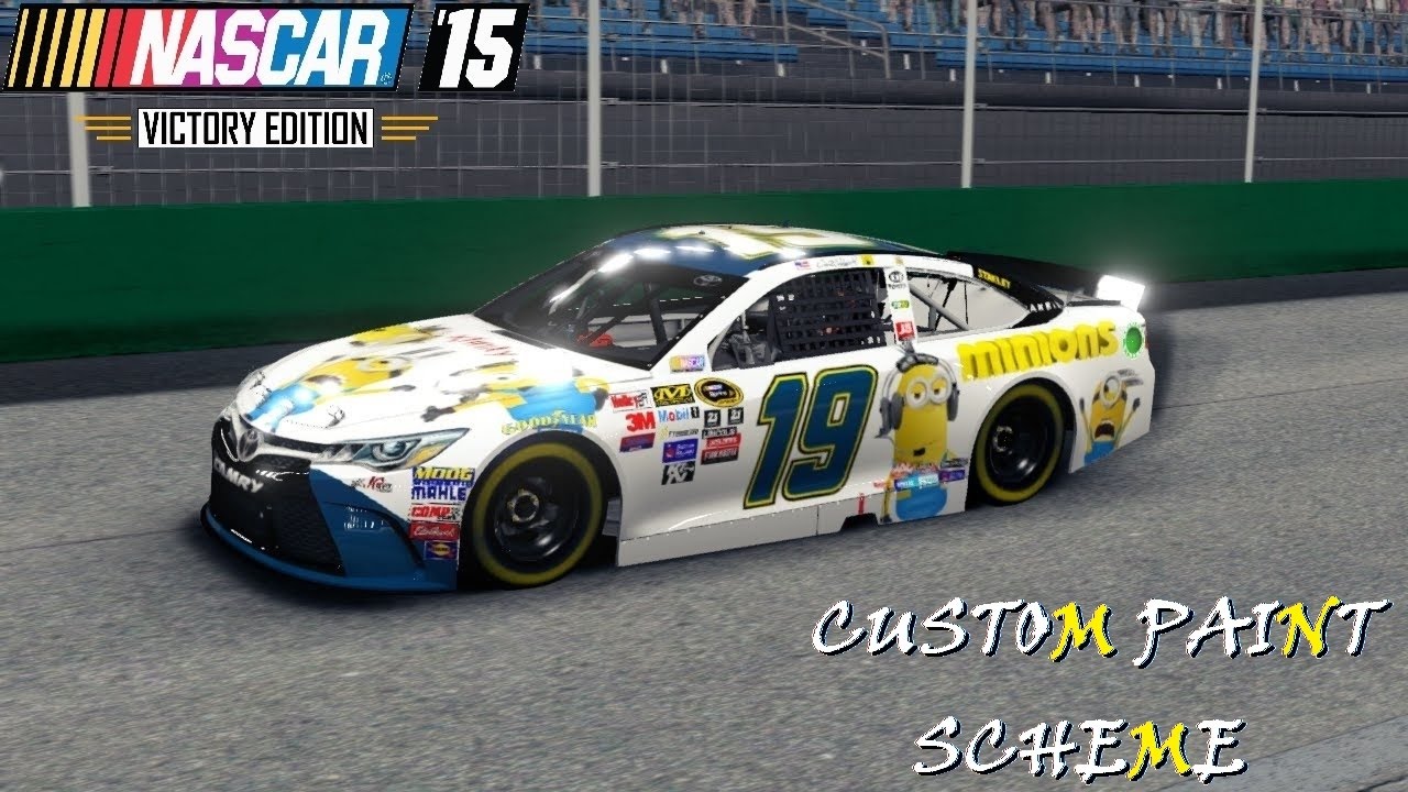 NASCAR '15 Custom Paint Scheme - Carl Edwards 2015 Minions Toyota G.W.C finish