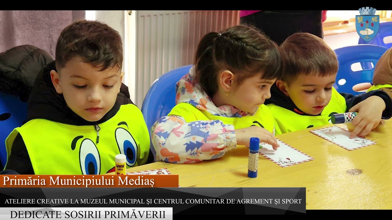 Ateliere creative la Muzeul Municipal Mediaș și Centrul Social Comunitar dedicate sosirii primăverii