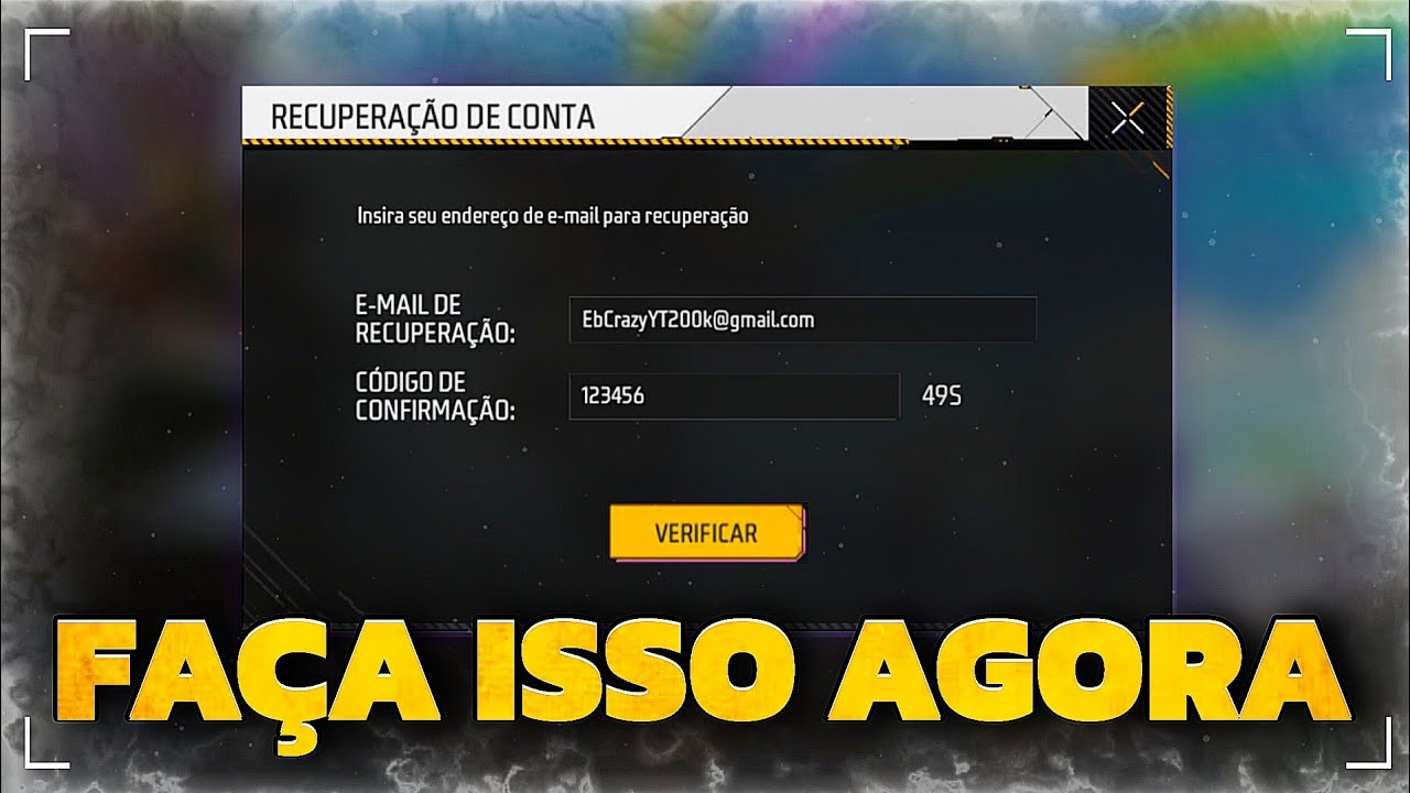 Como Recuperar Conta no Free Fire Pelo E-mail - FAÇA ISSO e Recupere Sua Conta do Free Fire Agora