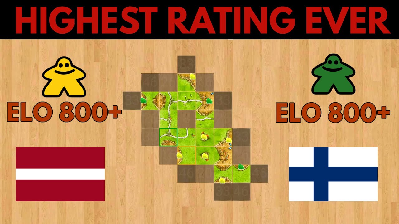 The Highest Rated Carcassonne Game EVER
