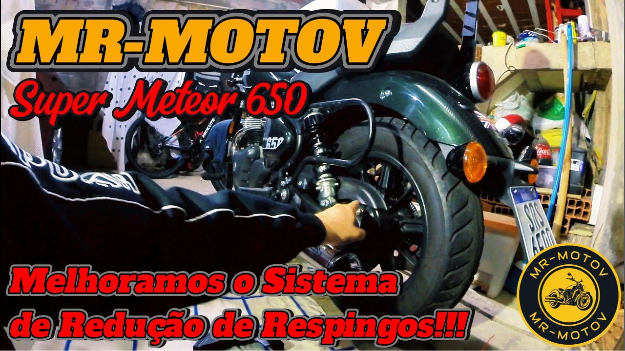 Melhoramos Ainda Mais o Sistema de Redução de Respingos para Super Meteor 650!!! #mrmotov