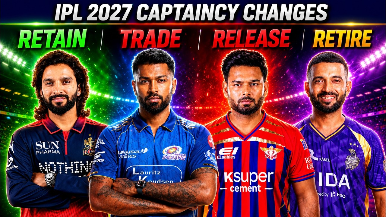 IPL 2027 Captaincy Shake-Up! Who Stays, Who Gets Sacked & Who Gets Traded?