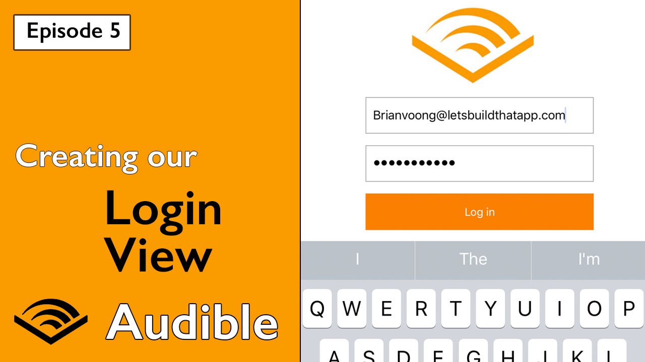 Swift 3: Audible - Creating our Login View and Keyboard Observing (Ep 5)