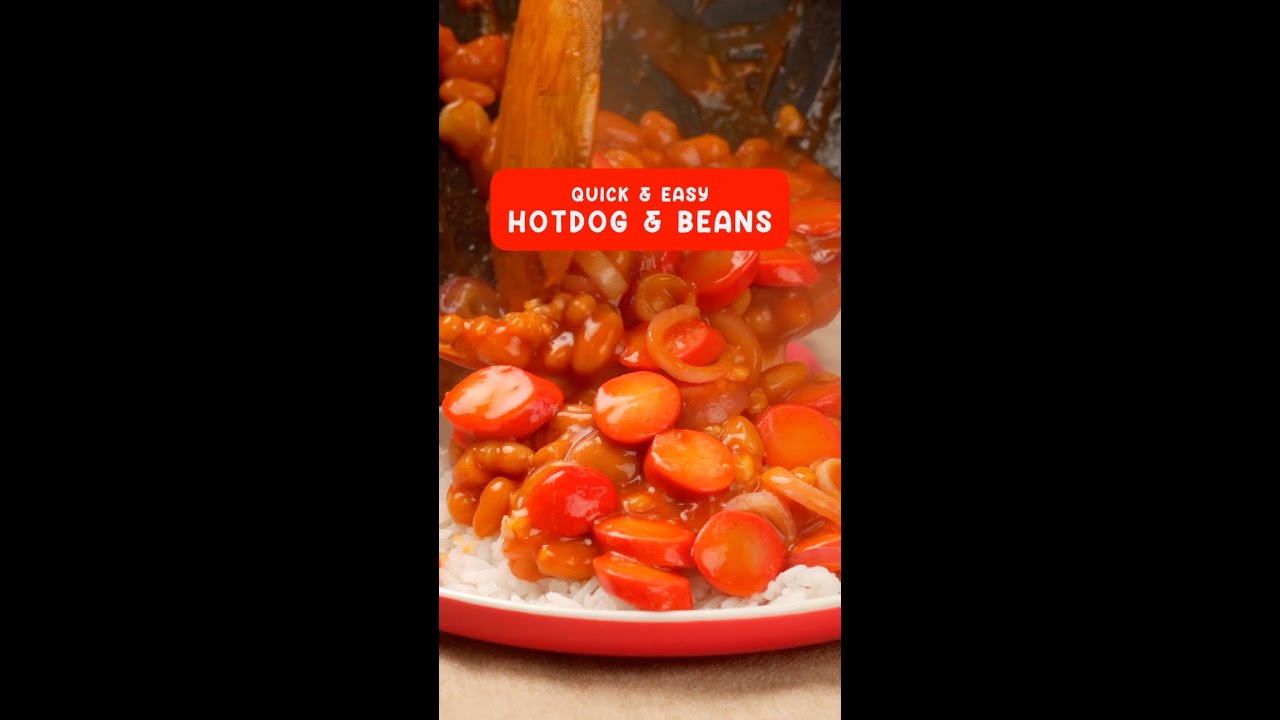 Hunt's Hotdog and Beans
