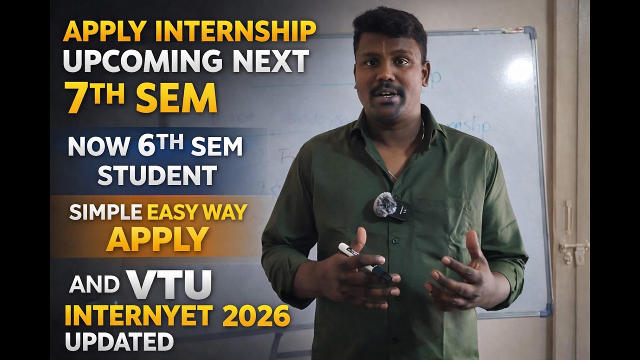 APPLY INTERNSHIP-2026 | VTU INTERNYET| 6TH SEM STUDENT NEXT FINAL YEAR STUDENT YOU SHOULD KNOW THIS