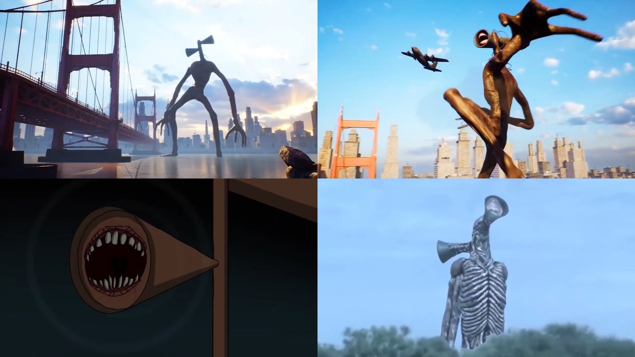 Siren Head - Coffin Dance Song Battle #sirenhead #househead #13