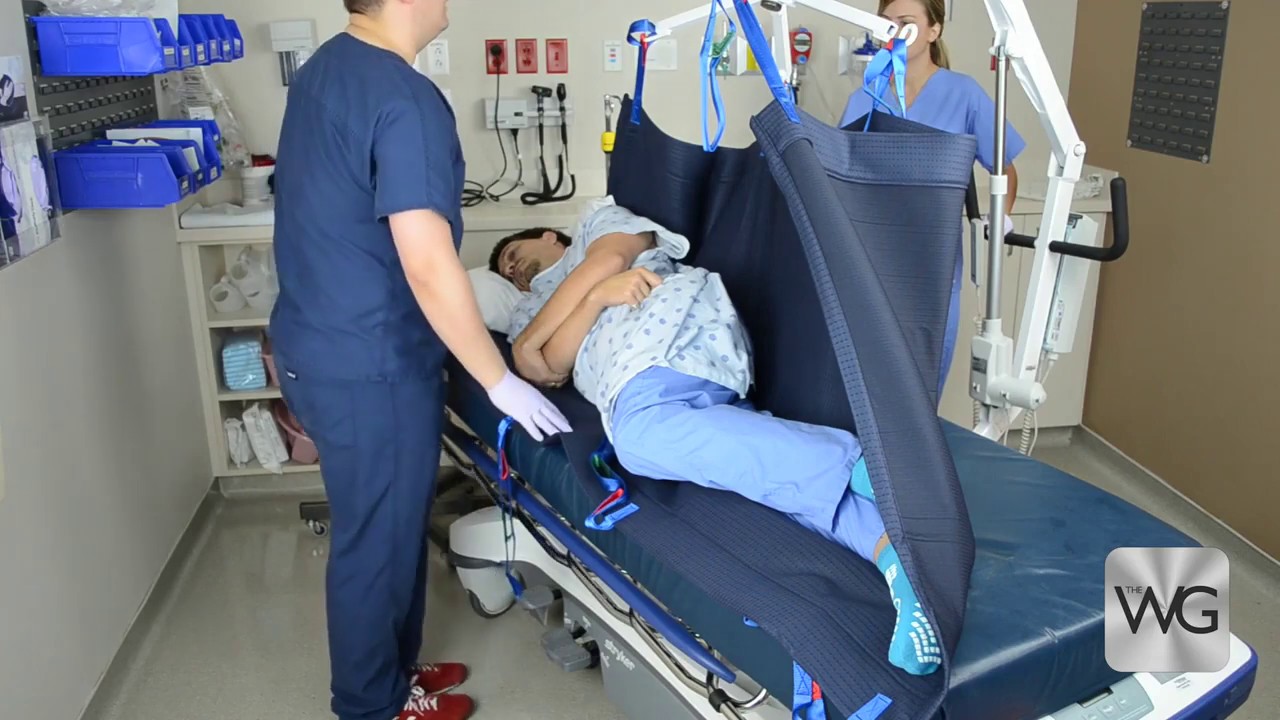 Portable Lift Repositioning Sling with Slide Sheet Patient Turn