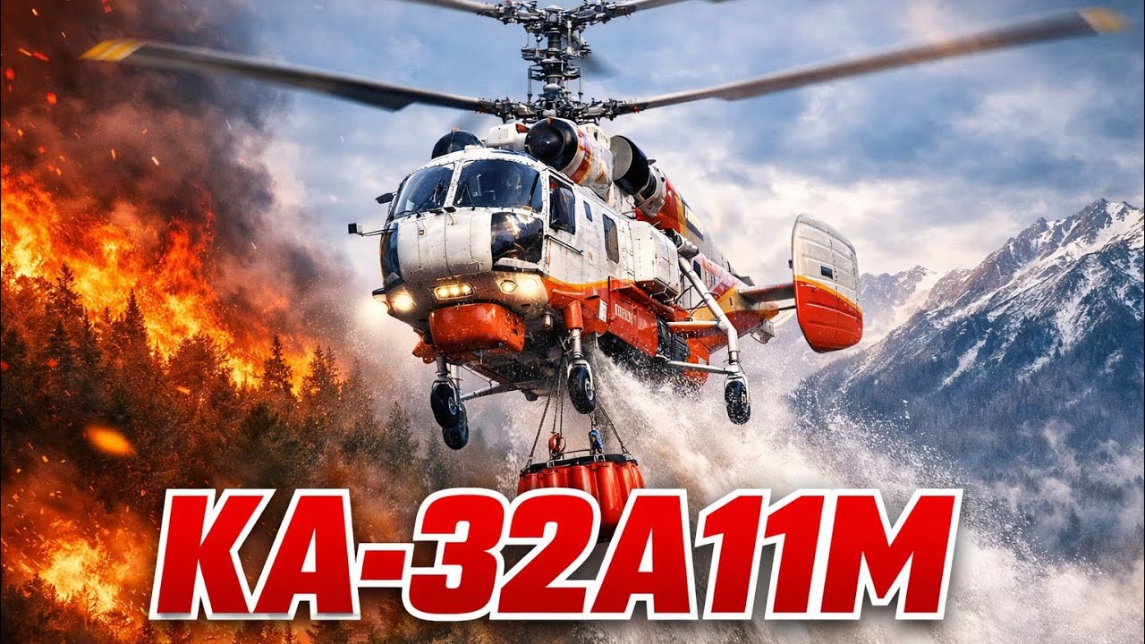 🇷🇺 Ка-32А11М — Мощный российский вертолет-спасатель! 🚁🔥