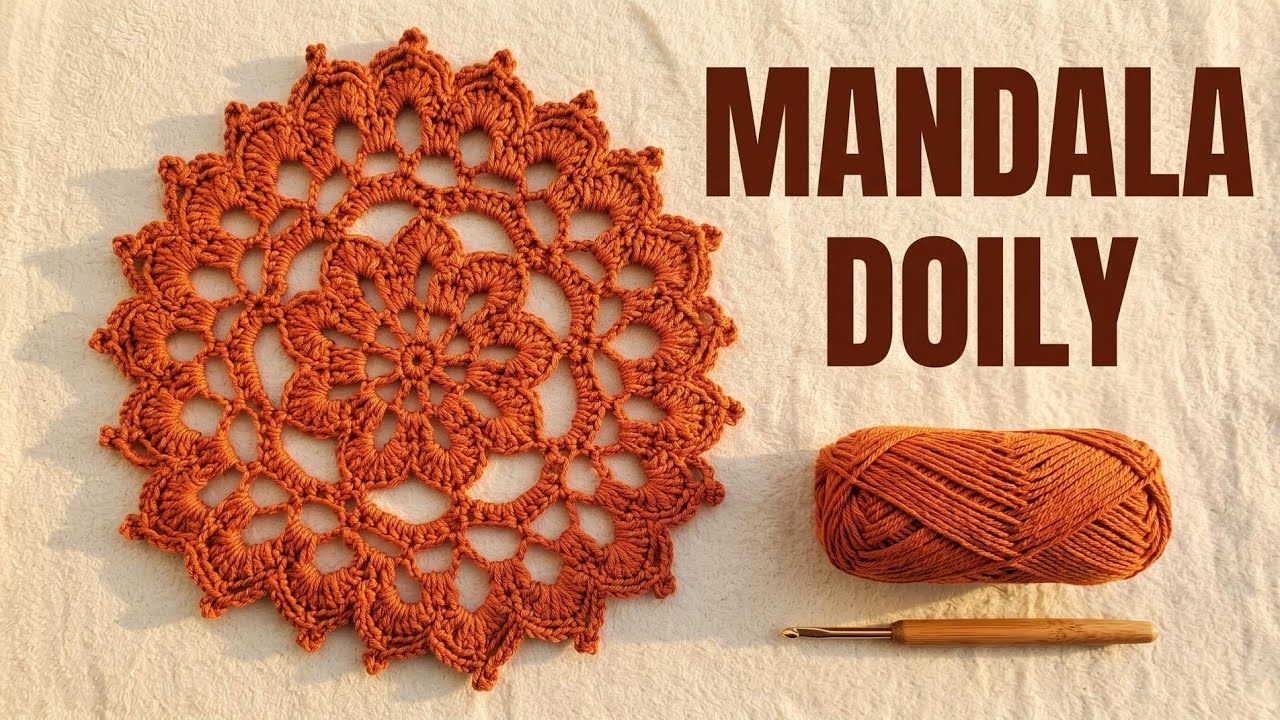 CROCHET: How to Crochet a Stunning Doily Pattern✨️ #homedecor #tutorial @Aviyacrochet
