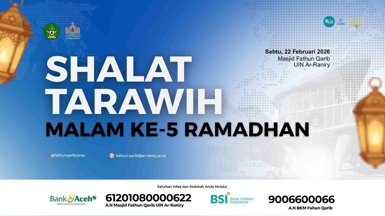 🛑 LIVE TARAWIH 5 RAMADHAN 1447 HIJRIAH