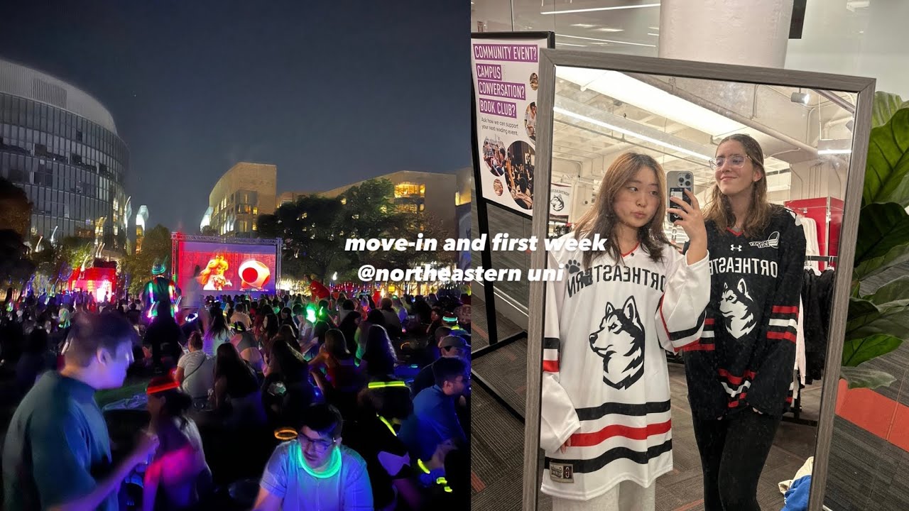 move-in and first week @northeastern uni 🐾| dorm tour, prez's convocation, study, aquarium:)