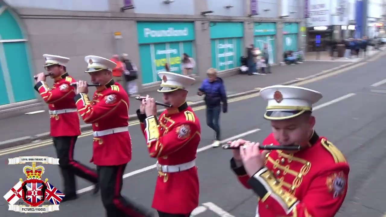 South Fermanagh Loyalists FB (2) @ Lambeg Orange & Blue FB Parade 2024