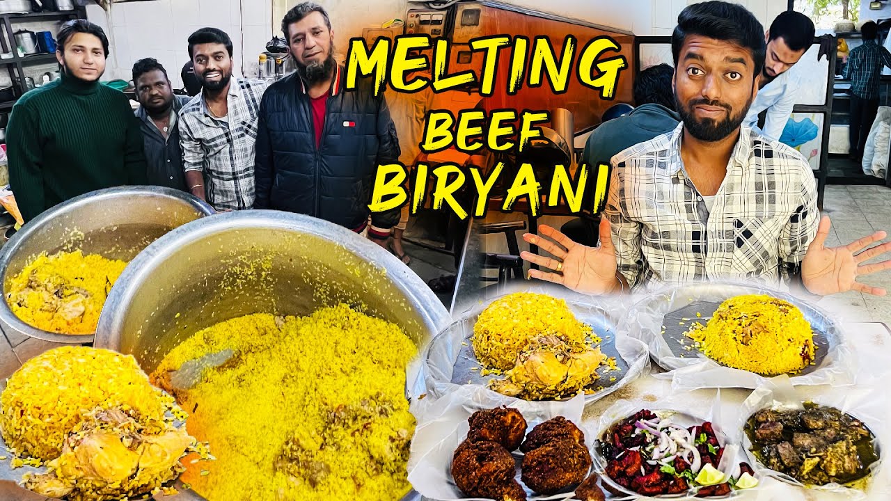 Melting Beef Biryani in Bangalore !! 130₹ Rupees Delicious 😋 Khazana Food Paradise Johnson Market