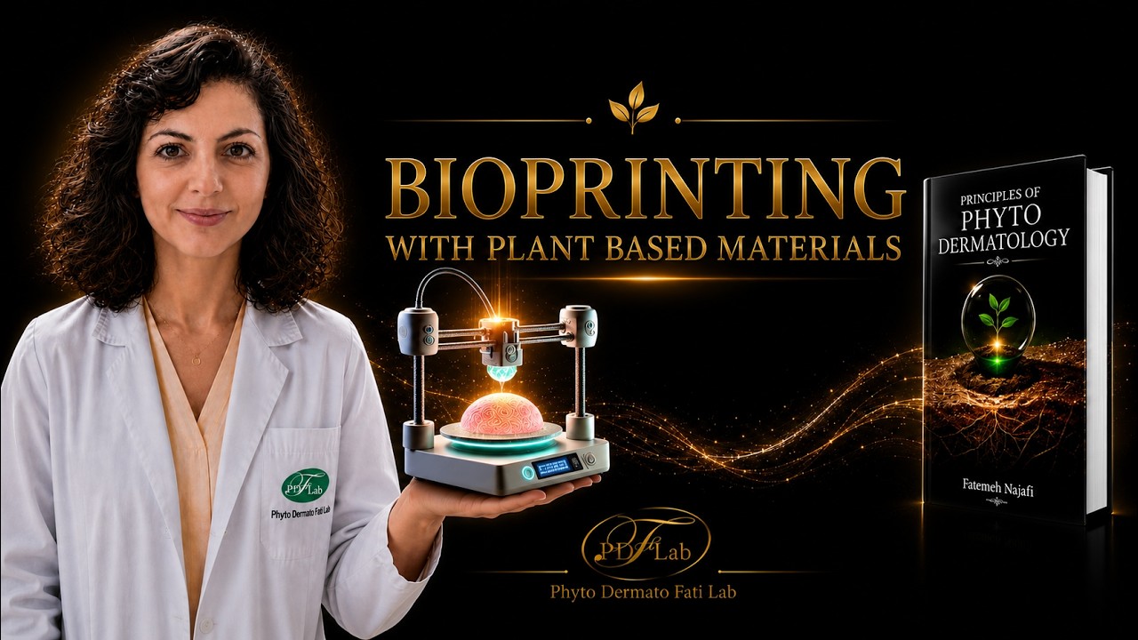 Bioprinting with Plant Based Materials.  #phytodermatofatilab #phytodermatology #science