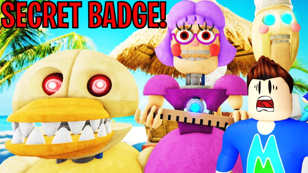 HOW TO UNLOCK SECRET BADGE! ROBLOX Miss Ani-Tron's Detention! (SCARY OBBY) Secret Area