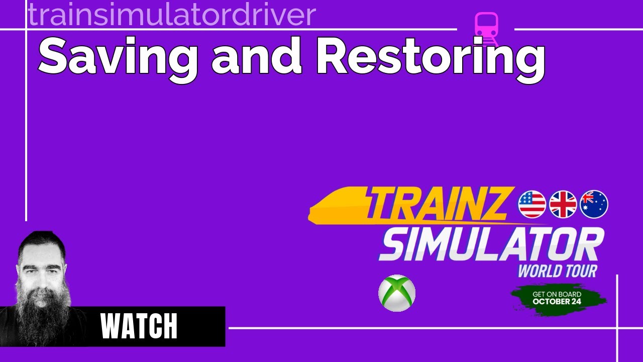 Сохранение и восстановление в Trainz Simulator World Tour на XBox. Обучающее видео