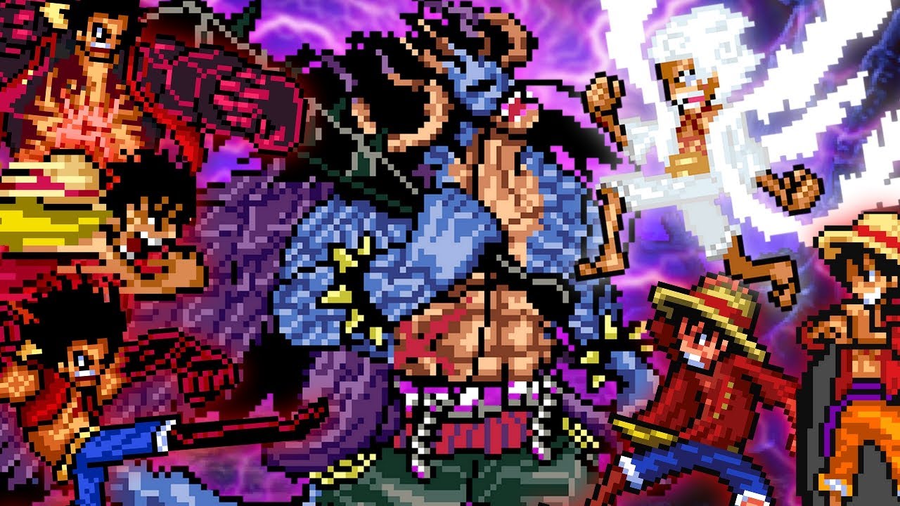 KAIDO (HIBRID) VS ALL LUFFY VERSIONS (all blue to Gear 5) - ONE PIECE - MUGEN BATTLE