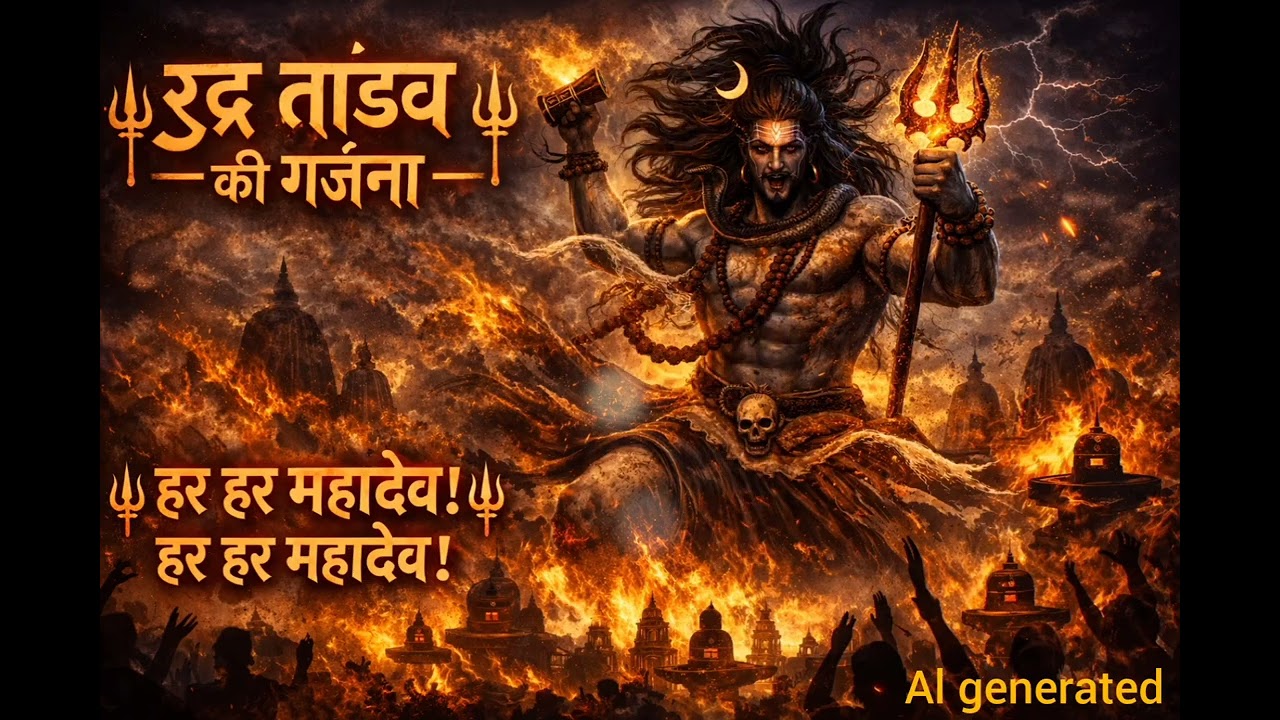 🔱 रुद्र तांडव की गर्जना | Shiv Bhajan 2026 | Har Har Mahadev | Powerful Mahakal Bhajan 🔥