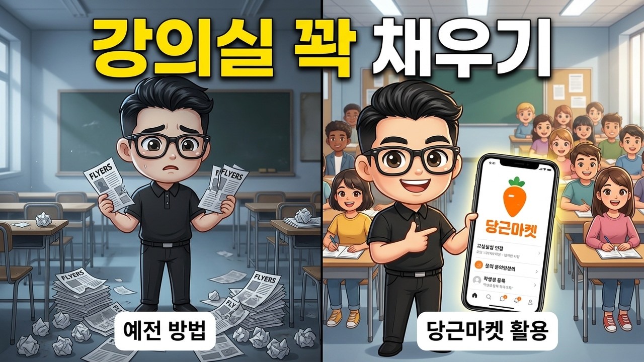 학생 모집 쉽게 하는 비밀? 당근마켓 하나로 내 강의실 꽉 채우는 절대공식 공개