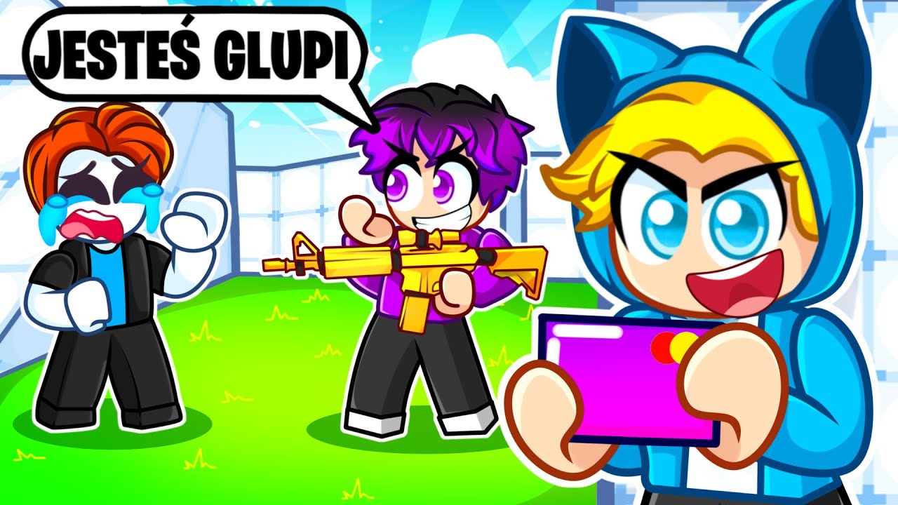 NOOB BYŁ WYZYWANY WIĘC KUPIŁEM MU NAJLEPSZE BRONIE w RIVALS!