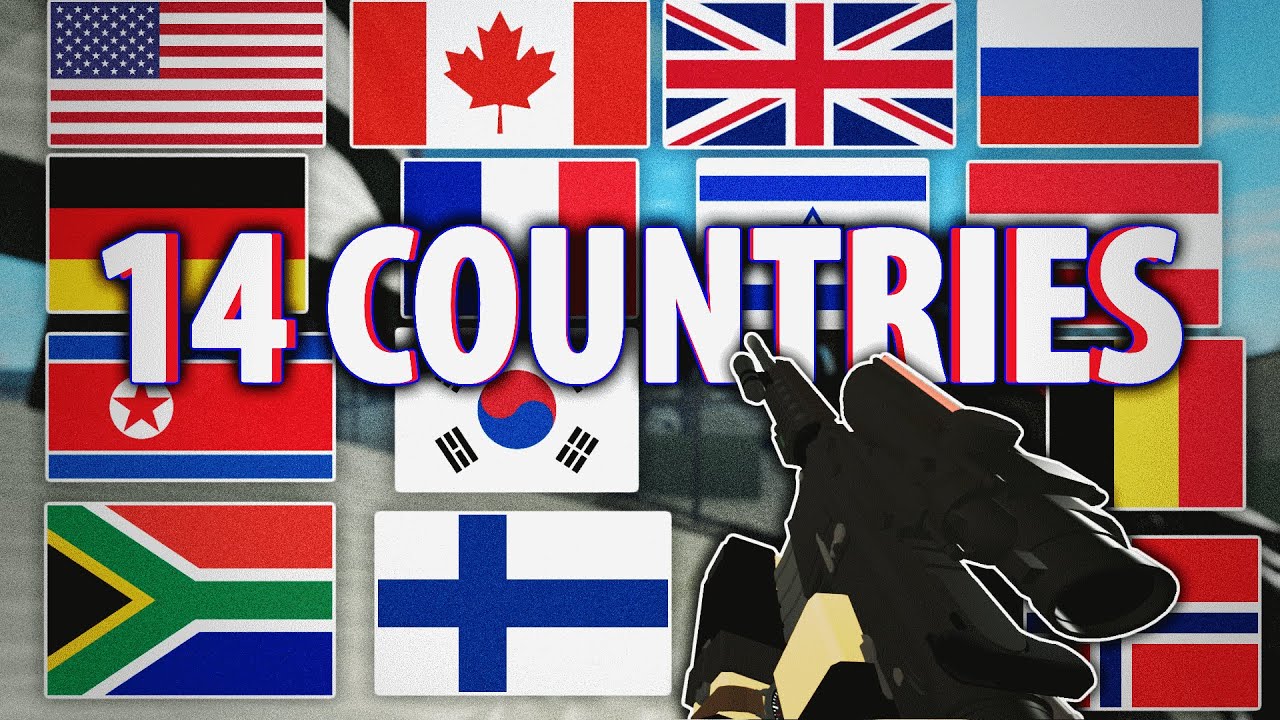 Real Life Military Loadouts Ep. 2 in Phantom Forces! (14 COUNTRIES)