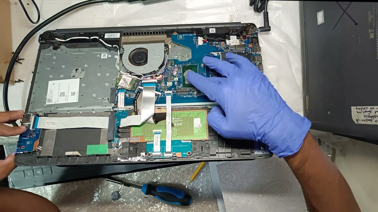 HP 250G7 assembly and disassembly, No power ,  how to take apart a hp laptop for cleaning,