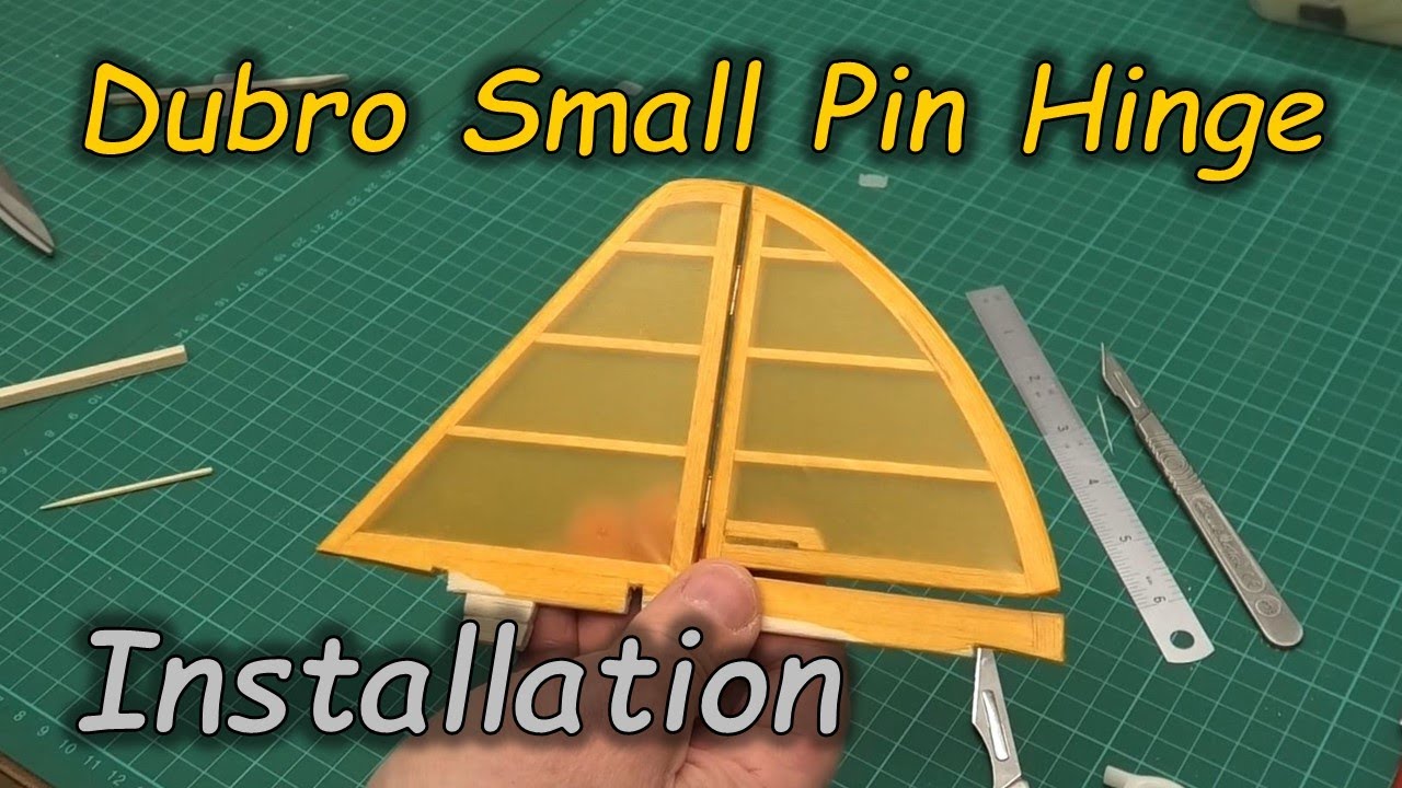 Small Du-bro Hinges - Instalation - Model Plane Building - Dubro Hinge Pins