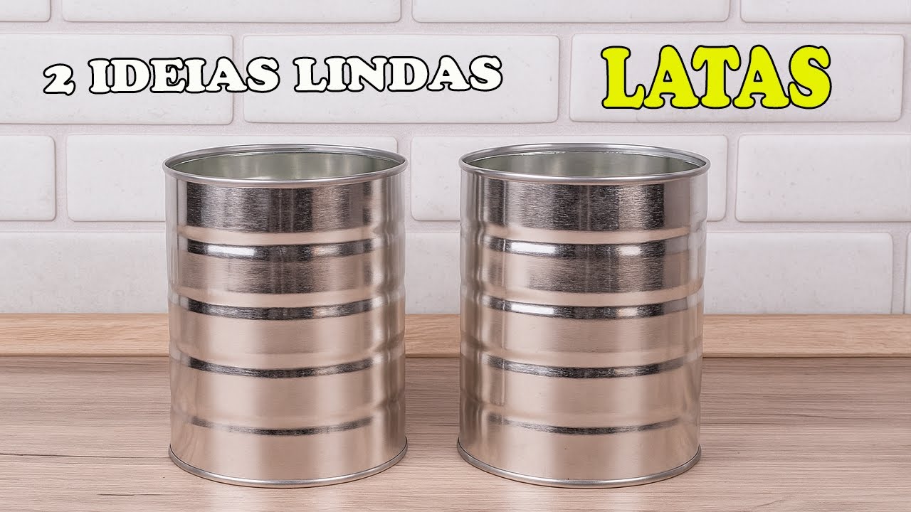 2 IDEIAS INCRÍVEIS COM LATAS DE LEITE