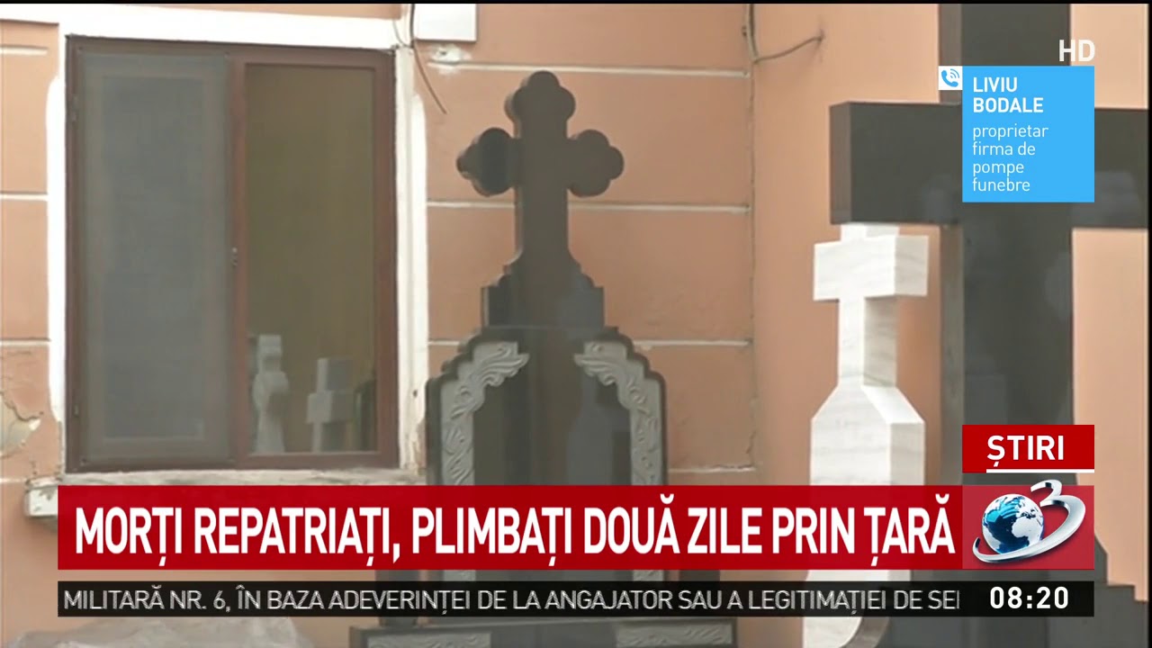 Morți de coronavirus repatriați, plimbați două zile prin țară