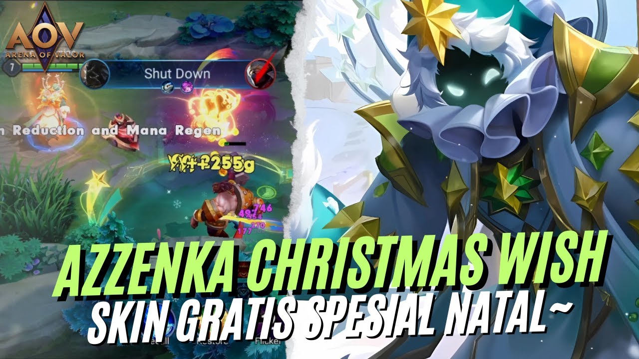 SKIN GRATIS PERTAMA DI EVENT NATAL AOV AZENKA CHRISTMASS WISH!! GOOD KAH?
