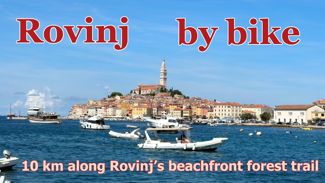 Rovinj beaches by bike