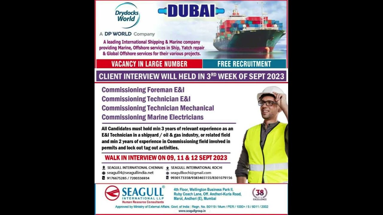 Gulf Multiple Jobs Ship September 9, 2023