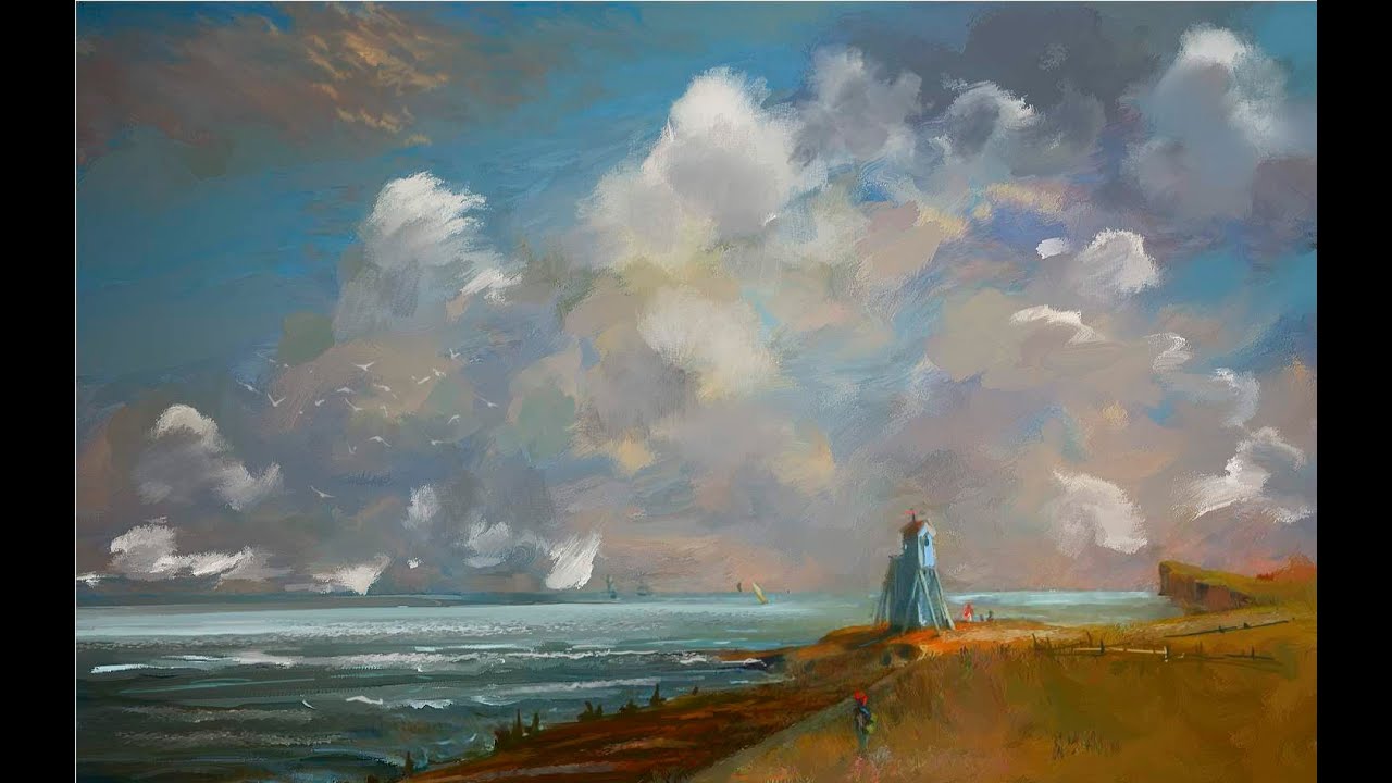 Use Painter Essentials 7 to create a seascape inspired by the work of John Constable